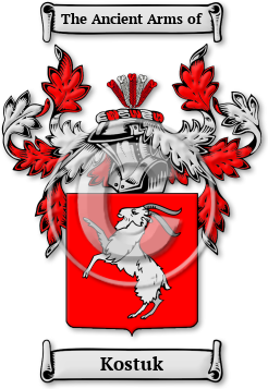 Kostuk Family Crest Download (JPG) Legacy Series - 600 DPI