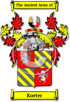 Koeter Family Crest Download (jpg) Legacy Series - 150 DPI