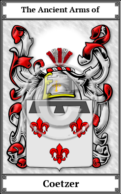 Coetzer Family Crest Download (JPG)  Book Plated - 150 DPI