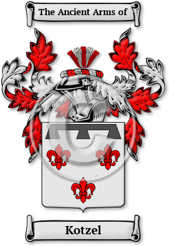 Kotzel Family Crest Download (jpg) Legacy Series - 150 DPI