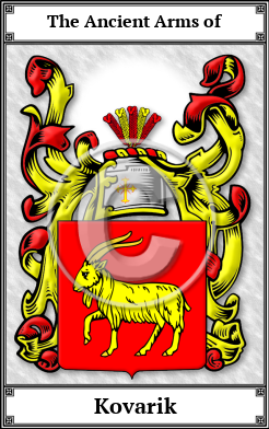 Kovarik Family Crest Download (JPG) Book Plated - 600 DPI