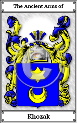 Khozak Family Crest Download (JPG)  Book Plated - 150 DPI