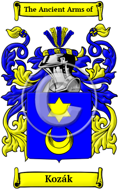 Kozák Family Crest Download (JPG) Heritage Series - 300 DPI