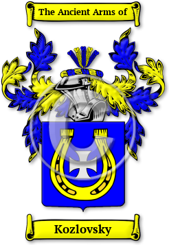 Kozlovsky Family Crest Download (jpg) Legacy Series - 150 DPI