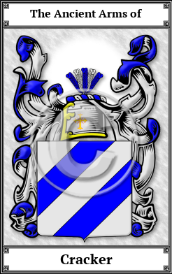 Cracker Family Crest Download (JPG)  Book Plated - 150 DPI