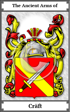Cräft Family Crest Download (JPG)  Book Plated - 150 DPI
