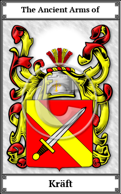 Kräft Family Crest Download (JPG)  Book Plated - 150 DPI