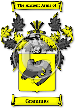 Grammes Family Crest Download (jpg) Legacy Series - 150 DPI