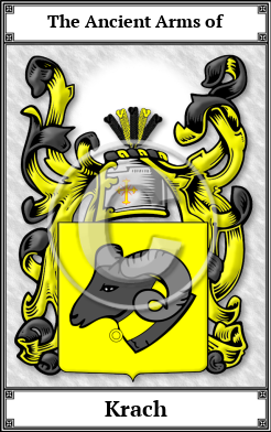 Krach Family Crest Download (JPG)  Book Plated - 150 DPI