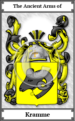 Kramme Family Crest Download (JPG)  Book Plated - 150 DPI