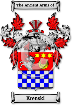 Krenski Family Crest Download (JPG) Legacy Series - 600 DPI
