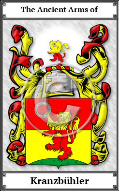Kranzbühler Family Crest Download (JPG)  Book Plated - 150 DPI
