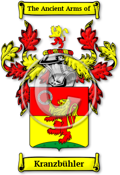 Kranzbühler Family Crest Download (jpg) Legacy Series - 150 DPI