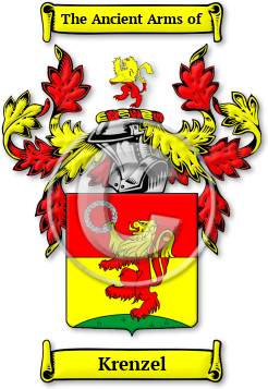 Krenzel Family Crest Download (jpg) Legacy Series - 150 DPI