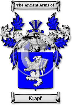 Krapf Family Crest Download (jpg) Legacy Series - 150 DPI