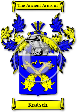 Kratsch Family Crest Download (jpg) Legacy Series - 150 DPI