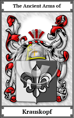 Krauskopf Family Crest Download (JPG)  Book Plated - 150 DPI