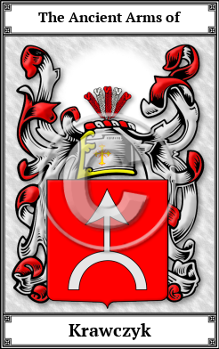 Krawczyk Family Crest Download (JPG) Book Plated - 600 DPI