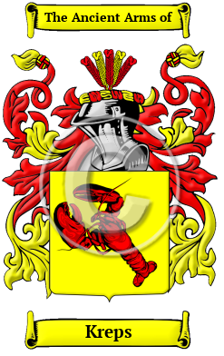 Kreps Family Crest Download (jpg) Heritage Series - 150 DPI