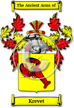 Krevet Family Crest Download (jpg) Legacy Series - 150 DPI