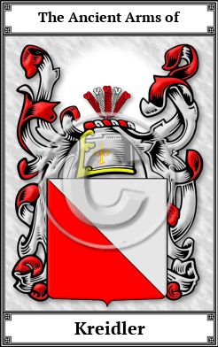 Kreidler Family Crest Download (JPG)  Book Plated - 150 DPI