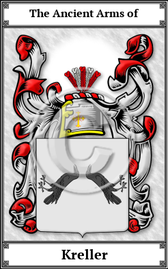 Kreller Family Crest Download (JPG)  Book Plated - 150 DPI
