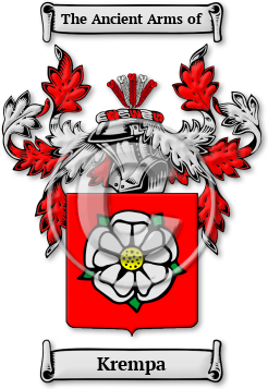 Krempa Family Crest Download (jpg) Legacy Series - 150 DPI