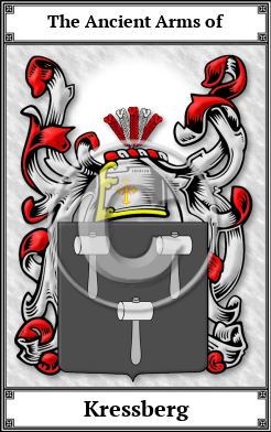 Kressberg Family Crest Download (JPG) Book Plated - 600 DPI