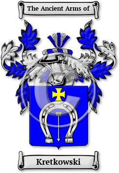 Kretkowski Family Crest Download (jpg) Legacy Series - 150 DPI