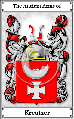 Kreutzer Family Crest Download (JPG)  Book Plated - 150 DPI