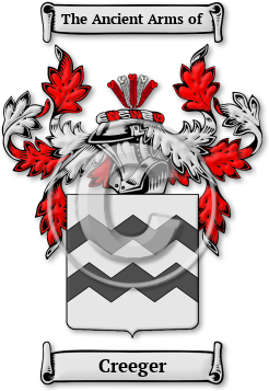 Creeger Family Crest Download (jpg) Legacy Series - 150 DPI