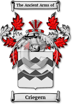 Criegern Family Crest Download (JPG) Legacy Series - 600 DPI