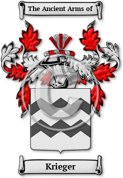 Krieger Family Crest Download (jpg) Legacy Series - 150 DPI
