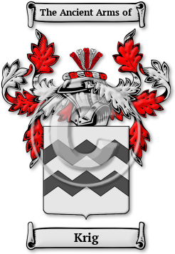 Krig Family Crest Download (JPG) Legacy Series - 600 DPI