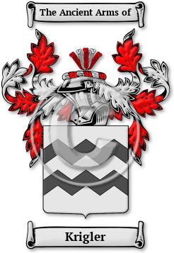 Krigler Family Crest Download (jpg) Legacy Series - 150 DPI
