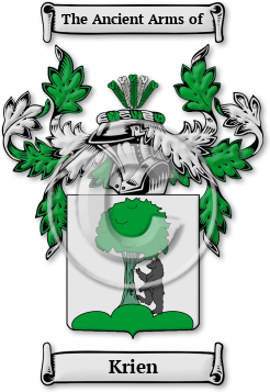 Krien Family Crest Download (jpg) Legacy Series - 150 DPI
