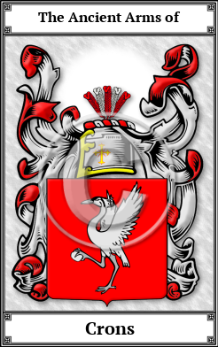 Crons Family Crest Download (JPG)  Book Plated - 150 DPI