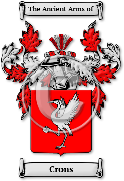 Crons Family Crest Download (jpg) Legacy Series - 150 DPI