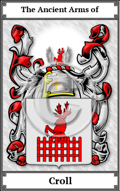 Croll Family Crest Download (JPG) Book Plated - 600 DPI