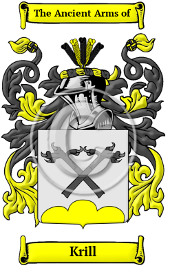 Krill Family Crest/Coat of Arms