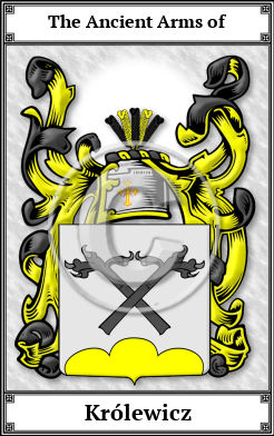 Królewicz Family Crest Download (JPG)  Book Plated - 150 DPI