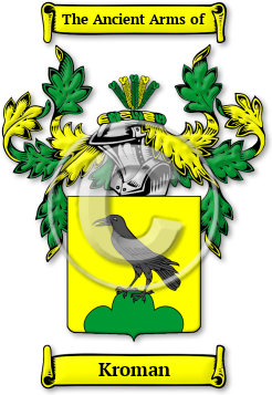 Kroman Family Crest Download (JPG) Legacy Series - 600 DPI