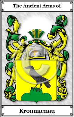Krommenau Family Crest Download (JPG)  Book Plated - 150 DPI