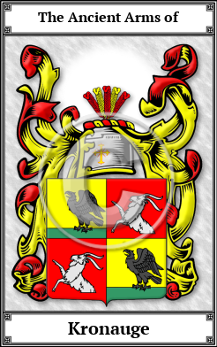 Kronauge Family Crest Download (JPG)  Book Plated - 150 DPI