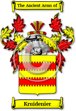 Kruidenier Family Crest Download (jpg) Legacy Series - 150 DPI