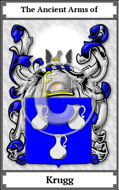 Krugg Family Crest Download (JPG)  Book Plated - 150 DPI