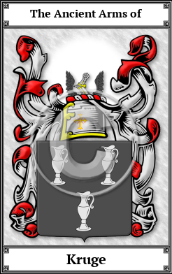 Kruge Family Crest Download (JPG)  Book Plated - 150 DPI