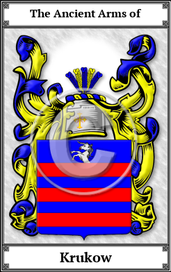 Krukow Family Crest Download (JPG)  Book Plated - 150 DPI