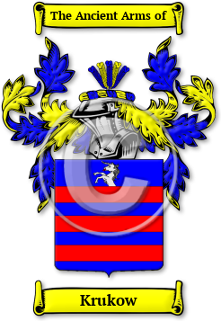 Krukow Family Crest Download (jpg) Legacy Series - 150 DPI