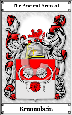 Krummbein Family Crest Download (JPG) Book Plated - 600 DPI